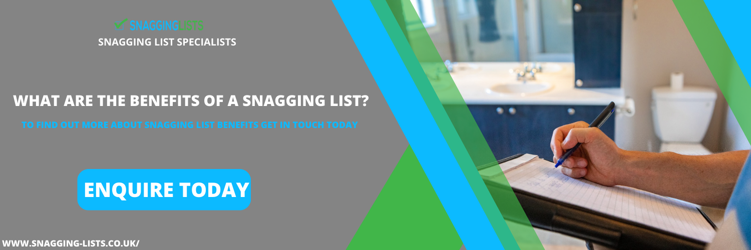 what are the benefits of a snagging list?